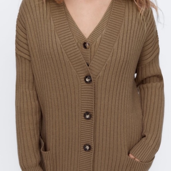 ZARA KNIT CARDIGAN - Picture 3 of 5